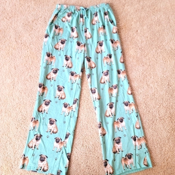 2/$20 Comfies Pug Pajama Pants L - Picture 1 of 9